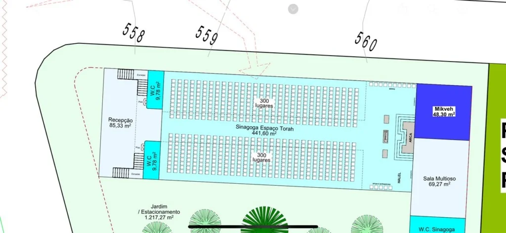 Projeto da Nova Kehilat - Perspectiva 3